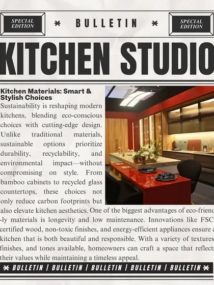 We are also exploring sustainable materials like bamboo cabinets and recycled glass countertops for clients who want an eco-conscious kitchen without compromising on style.