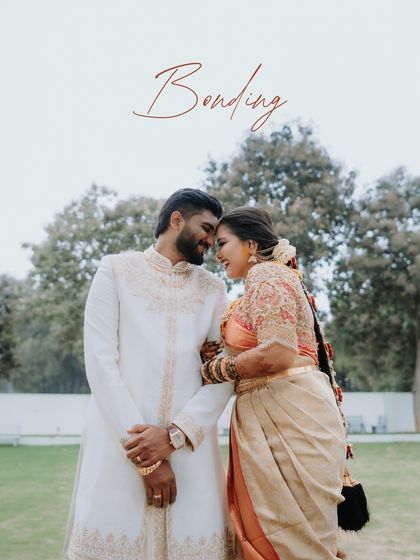 A joyful, candid moment between the couple outdoors. Their smiles and natural interaction are what we strive to capture, telling the story of their bonding and happiness.