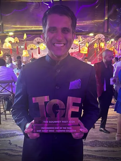 A proud moment for our Culinary Director, holding the Progressive Chef of the Year award. This recognition inspires us to continue innovating and pushing culinary boundaries.