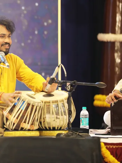 Moments from my tabla solo in Bangalore, where I was invited for the 60th birthday celebration of Guru Shri Rajagopal Kallurkar ji. It was an honor to perform for such a special occasion.