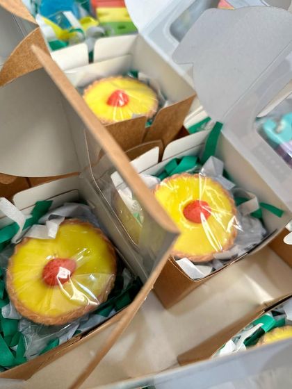 By popular demand, I've launched tart soaps! This pineapple tart soap looks just like the real dessert and is a fun addition to my sweet treats collection.