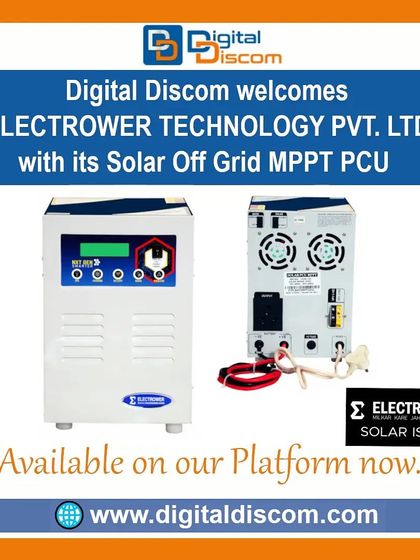This Solar Off-Grid MPPT PCU from Electrower Technology is designed for high efficiency. The Maximum Power Point Tracking technology ensures you get the most energy possible from your solar panels.