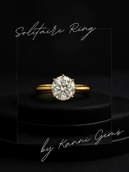 Some pieces do not need an introduction. This solitaire ring is a symbol of forever captured in a single, brilliant stone, representing a promise, a milestone, or a moment just for you.