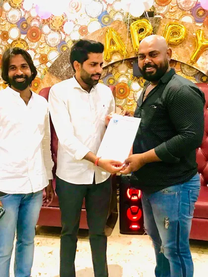 Receiving the appointment letter for the position of National Joint Secretary of the Insaaf Law Association.