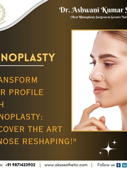 Rhinoplasty is the art of nose reshaping. My approach is to transform your profile in a way that looks natural and enhances your unique features, whether for cosmetic or functional reasons.
