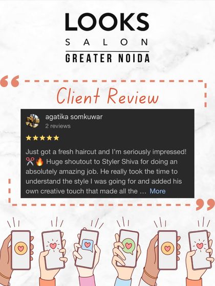 A client is "seriously impressed" with her fresh haircut from Styler Shiva, who took the time to understand her vision and added his own creative touch.