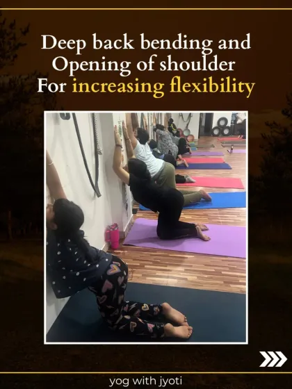 An image showcasing our class doing deep back bending and shoulder opening exercises against the wall. This is a core part of our therapeutic approach.
