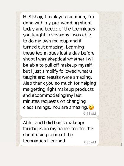 Shikha Agarwal - Personal Self-Makeup Classes Hear From My Students photo 38