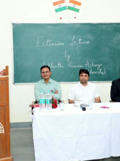At a legal awareness seminar hosted by the Faculty of Law, Jai Narain Vyas University, Jodhpur. I shared my expertise on a range of topics from litigation to dispute resolution.