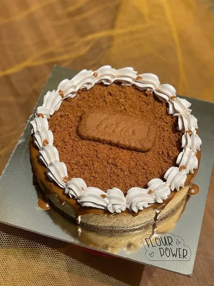 My Bitchy Biscoff Cheesecake is a crowd favorite. It combines a crunchy Biscoff biscuit base with a smooth, creamy cheesecake, topped with more Biscoff spread and a whole biscuit.