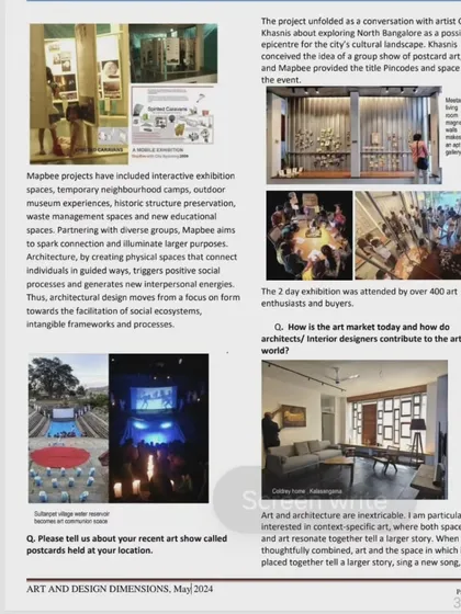 Another excerpt from the Art and Design Dimensions feature. Here, I discuss how MapBee projects use interactive exhibitions, outdoor museums, and other strategies to spark connection and illuminate larger social purposes beyond traditional architecture.