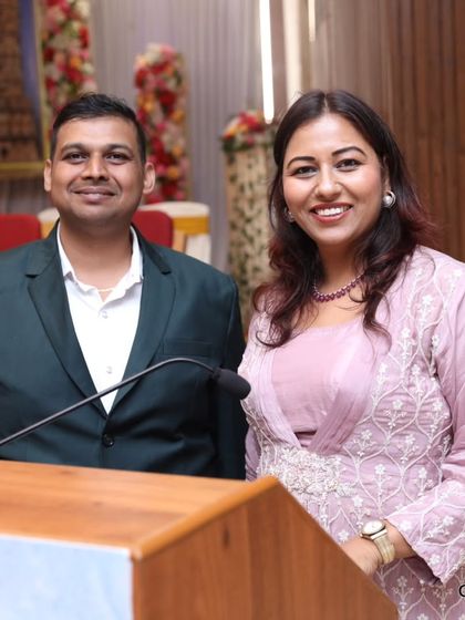 Posing with a fellow event professional. Collaboration is key, and I am always grateful for the teams that help make these significant events happen.