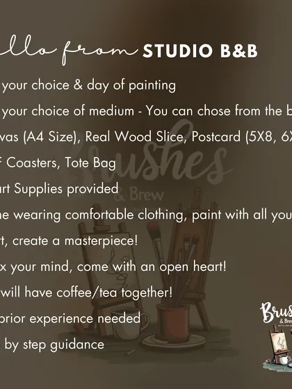 Hello from Studio B&B. A quick guide on what to expect when you book a session with us. Just pick your medium and come with an open heart.