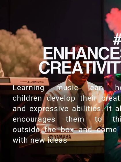 Benefit #3: It enhances creativity. Music encourages children to think outside the box, experiment with sounds, and develop their expressive abilities.