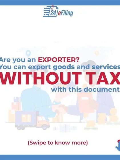 Are you an exporter? This carousel explains how a Letter of Undertaking (LUT) allows you to export goods and services without paying IGST upfront, improving your cash flow.