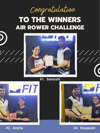 More winners from our Air Rower Challenge. Their dedication is truly inspiring.