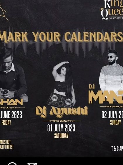 A lineup poster for a weekend of events in Hyderabad, with me kicking things off on Friday.