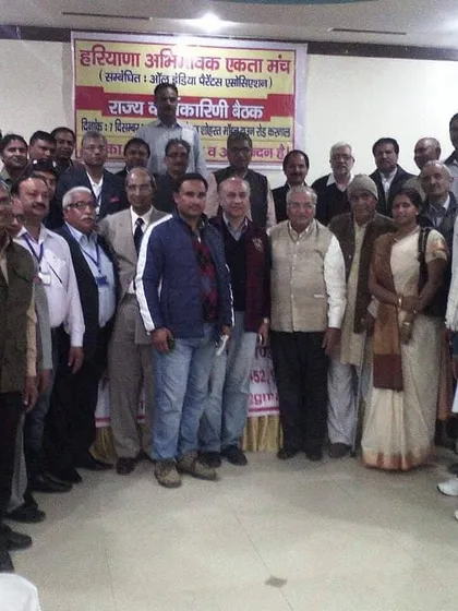 A memory from a parents' meet in Karnal, Haryana, six years ago. Organizing parents and making them aware of their rights has always been a core part of my activism.