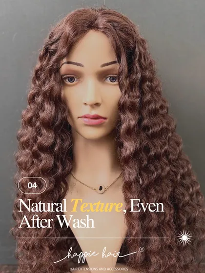 Our 24-inch full-cap silk base wig in natural brown is a bestseller. It delivers instant volume, soft curls, and a natural hairline that lasts.