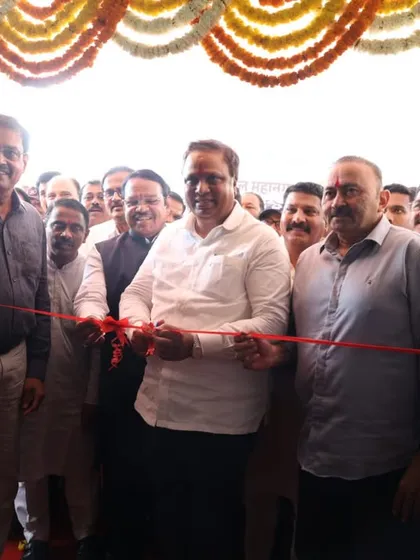 The ribbon-cutting ceremony, officially opening the doors of our new academy building in New Panvel.