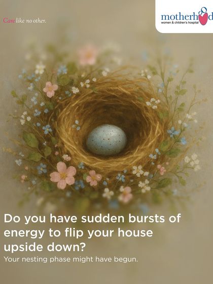 Those sudden bursts of energy to clean and organize mean your nesting phase might have begun. It's a common and normal experience in the third trimester as you get ready for your baby.