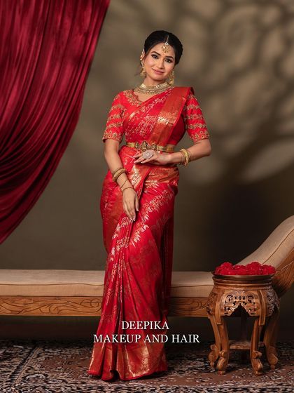 Deepika Makeup and Hair - Professional Makeup & Hair Academy My Signature: South Indian Bridal Artistry photo 48