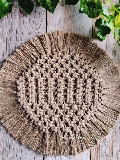 Deepika - Custom Macrame Home Decor Handmade for Your Table: Coasters & Placemats photo 7