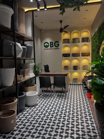 Welcome to our new store in Surathkal. We designed it to be a place of inspiration, with beautifully arranged planters, a dedicated consultation desk, and a green wall to spark ideas for your own space.