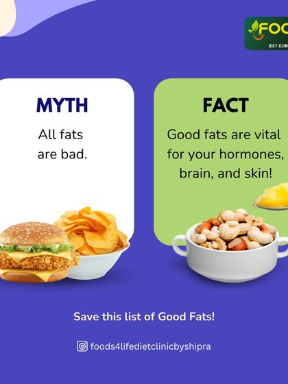 The belief that "all fats are bad" is one of the biggest misconceptions in nutrition. Good fats from sources like nuts and seeds are vital for your hormones, brain function, and skin health.