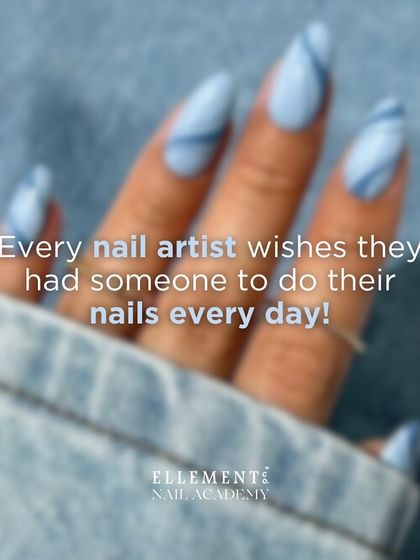 Every nail artist wishes they had someone to do their nails every day. Are we right or are we right? A relatable sentiment for all my fellow nail techs.