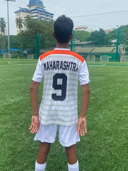 Lexton Colaco proudly wears the number 9 for the Maharashtra state team. We are incredibly proud to see our players achieve their goals of state representation.