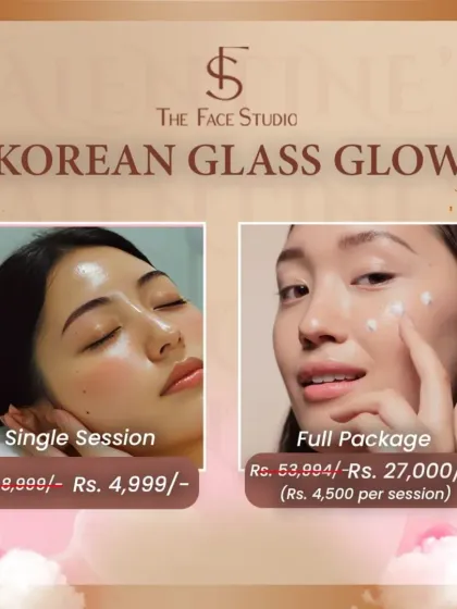 This Valentine's special offer features the Korean Glass Glow facial, available as a single session or a full package at a discounted price to help you and your skin fall in love.