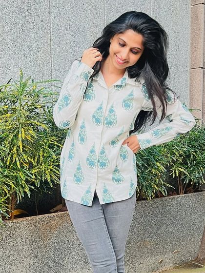 Breathe easy this summer in this pure cotton shirt. Its ultimate comfort and stylish print make it a must-buy for the season.