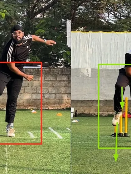 The body finish is now much more complete and coordinated. This allows him to transfer all his energy into the ball, resulting in more spin and better control.
