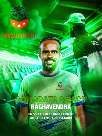 We celebrate our coaches' growth. Congratulations to Coach Raghavendra on completing his AIFF C License, further strengthening the quality of instruction our players receive.