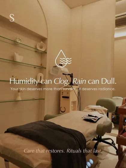 Humidity can clog and rain can dull, but your skin deserves to thrive. Our clinic is a refuge where we provide care that restores and rituals that last, no matter the weather.
