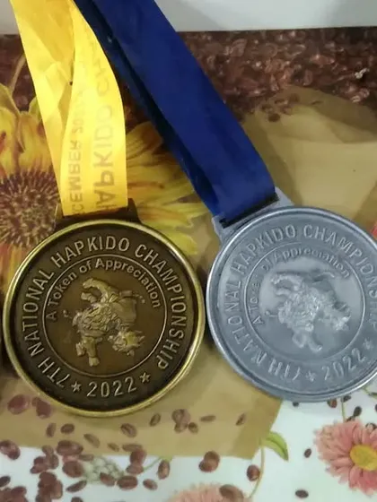 A collection of medals won by my students at the 7th National Hapkido Championship. We are champions in more than just Taekwondo.