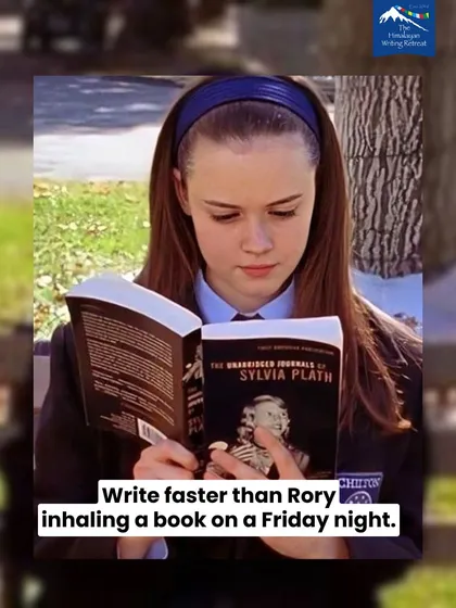Our First Draft Club is about building momentum. We encourage you to write faster than Rory Gilmore inhales a book on a Friday night. Just get the words down.