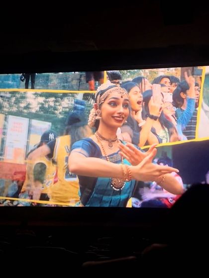 My character Bhama on the big screen in the bilingual film 'Dange/Por'. Being a part of this crazy project was an incredible learning experience and introduced me to so many talented people.
