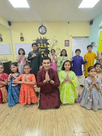 Dressed in their festive best for our Diwali celebration at the studio. It's a joy to celebrate the festival of lights with these bright little stars.