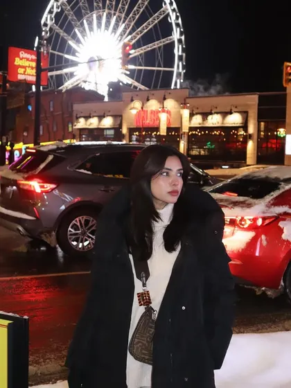 Another angle of the Clifton Hill winter scene, with slightly different car placement and lighting.