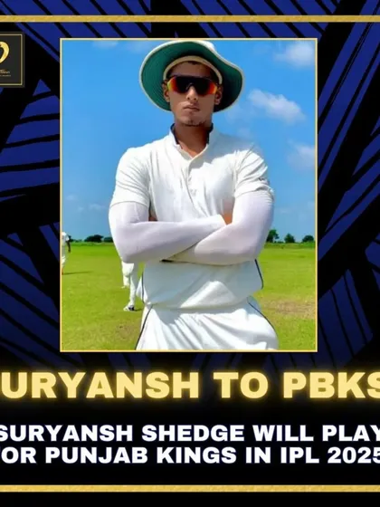 The dream of every cricketer. We congratulate Suryansh Shedge on being picked by Punjab Kings for the IPL. This is a result of relentless dedication and focused training.