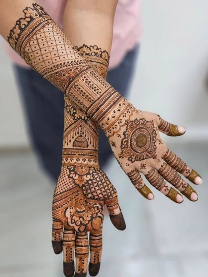 Full Bridal & Engagement Mehendi photo 21