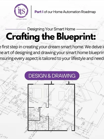 The first step in creating your dream smart home is crafting the blueprint. This image represents our detailed design and drawing process, where we ensure every aspect of the system is tailored to your lifestyle and needs.