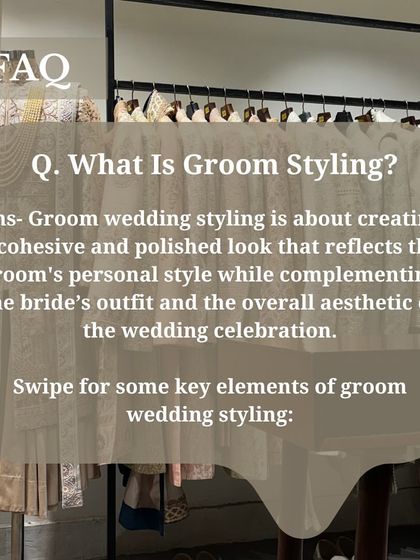 Answering a frequently asked question: What is groom styling? It's about creating a polished look that reflects the groom's personality while complementing the bride and the overall wedding aesthetic.