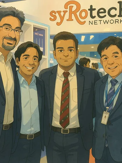 An anime-style group photo, reimagining a moment from one of our expo appearances with a creative twist.
