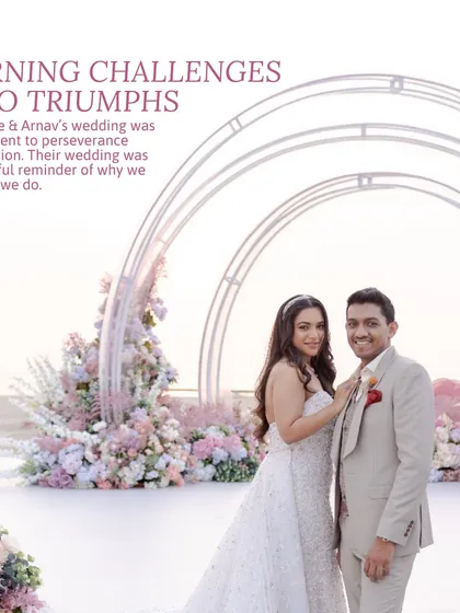 Turning challenges into triumphs. Anushree and Arnav's wedding was a testament to perseverance and passion, and a beautiful reminder of why we do what we do.