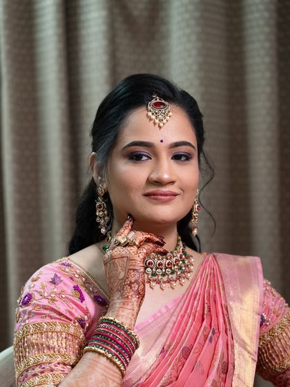 Shreeja - Bridal Makeup & Styling Elegant Engagement & Pre-Wedding Looks photo 21