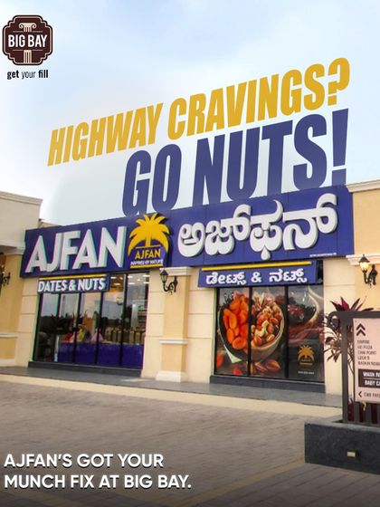 Highway cravings? Go nuts! Ajfan Dates & Nuts has your munch fix sorted with a wide selection of healthy and delicious snacks.