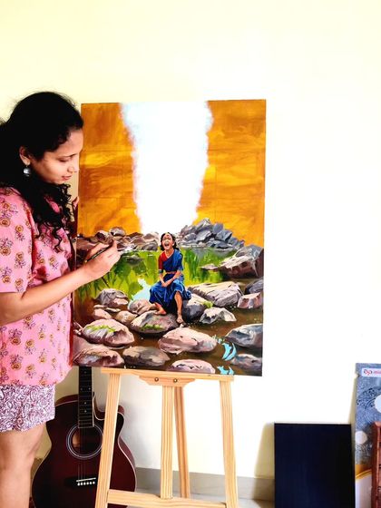 Aanchal Gupta - Commissioned Paintings & Original Art Commissioned Portraits: People & Pets photo 6